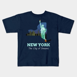 New York the city of dreams Kids T-Shirt